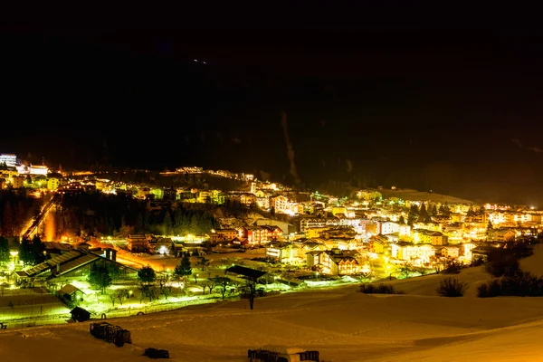 Andalo by night, Trentino, Italy — Stock Photo, Image