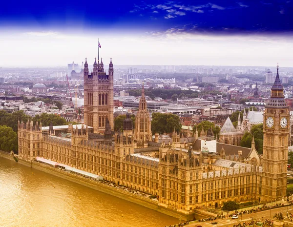 Luchtfoto van westminster, Londen — Stockfoto