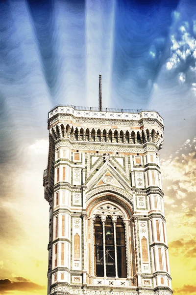 Piękny widok z hotelu campanile we Florencji — Zdjęcie stockowe