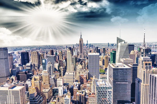 Hermosa vista del horizonte de Nueva York — Foto de Stock