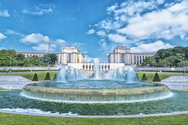 Trocader and its fountains — Stock Photo, Image