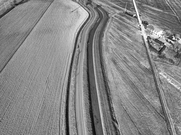 トスカーナ地方の無人機からの空中ビュー — ストック写真