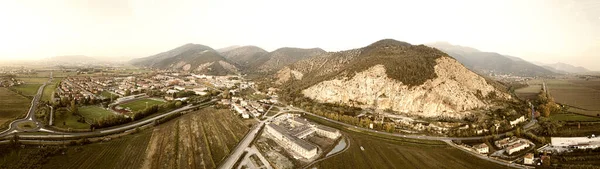 Panoramautsikt Från Drönaren Certosa Calci Toscana Italien — Stockfoto