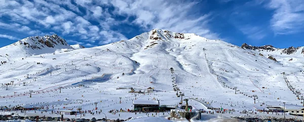 Panoramablick Auf Den Passo Del Tonale Himmelsbereich Dolomiten Italien — Stockfoto