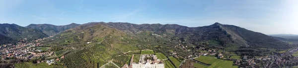 Panoramatický Pohled Trubce Certosa Calci Toskánsko Itálie — Stock fotografie