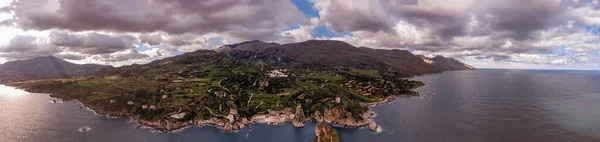 Vista Panoramica Scopello Sicilia Vista Aerea — Foto Stock