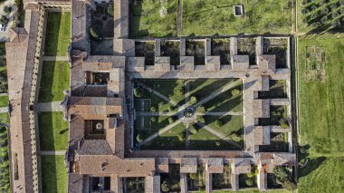 Panoramic view from drone, Tuscany, Italy