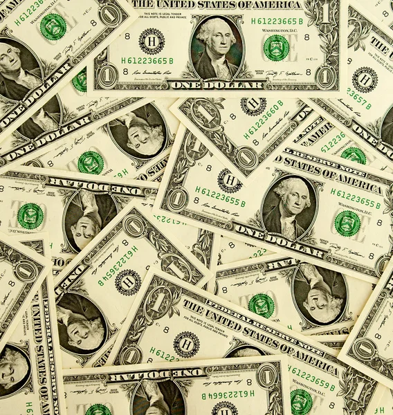 Φόντο από χρήματα - 1 δολάριο — Φωτογραφία Αρχείου