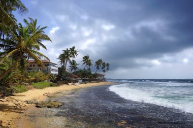 sri Lanka, hikkaduwa şehir yağmur mevsimi