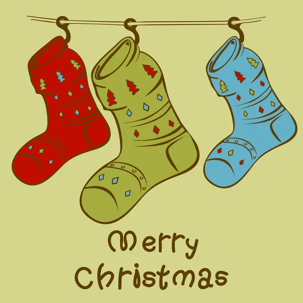 クリスマスの靴下 ストックイラスト