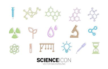 icon for science knowledge and laboratory. Concept for biology and research education.