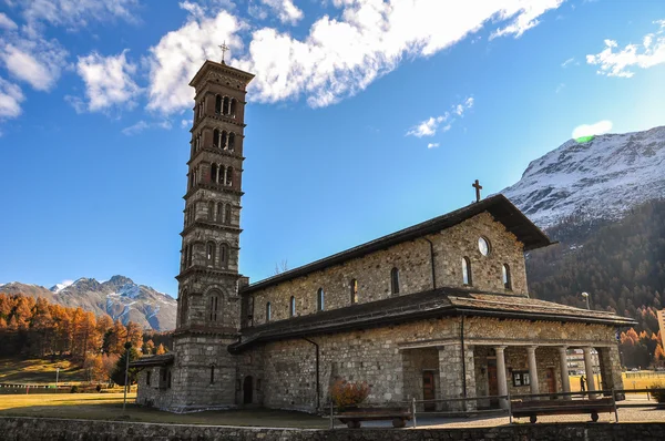 St. Karl Church in St.Moritz-Bad in Switzerland Stock Image