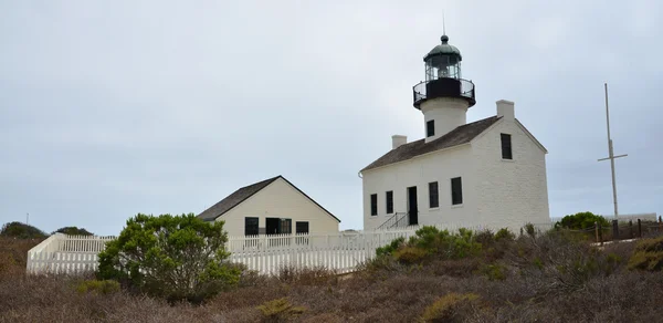 Old Point Loma Lighthouse in Cabrillo National Monument in San D Stock Photo