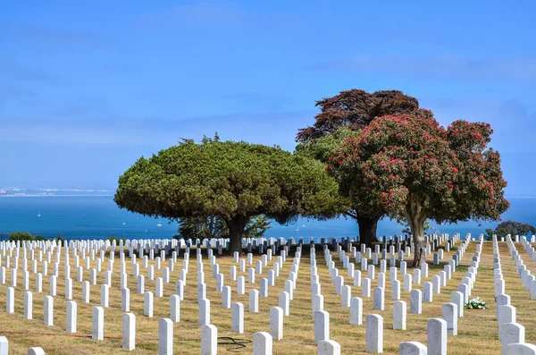 Fort Rosecrans National Cemetery at Point Loma in San Diego, Cal Stock Photo