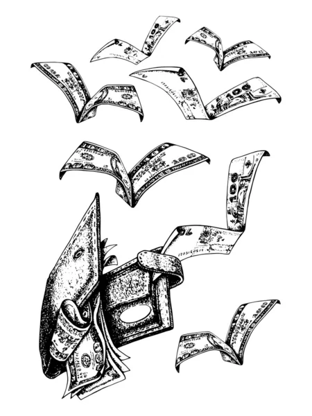 banknot, yağmur para yakalama partmone