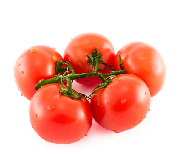 Bunch of red tomato over white background — Stock Photo, Image