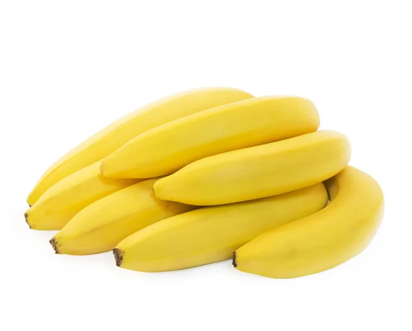 Bunch of fresh spotless yellow bananas — Stock Photo, Image