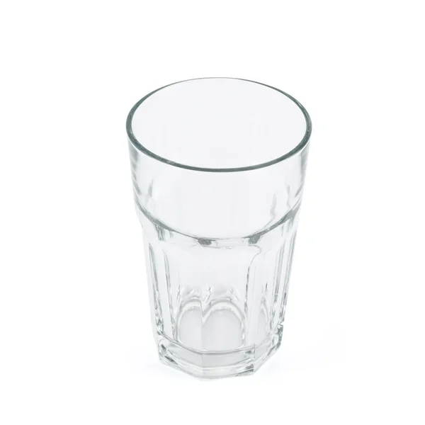 Bicchiere tazza di vetro su sfondo bianco — Foto Stock