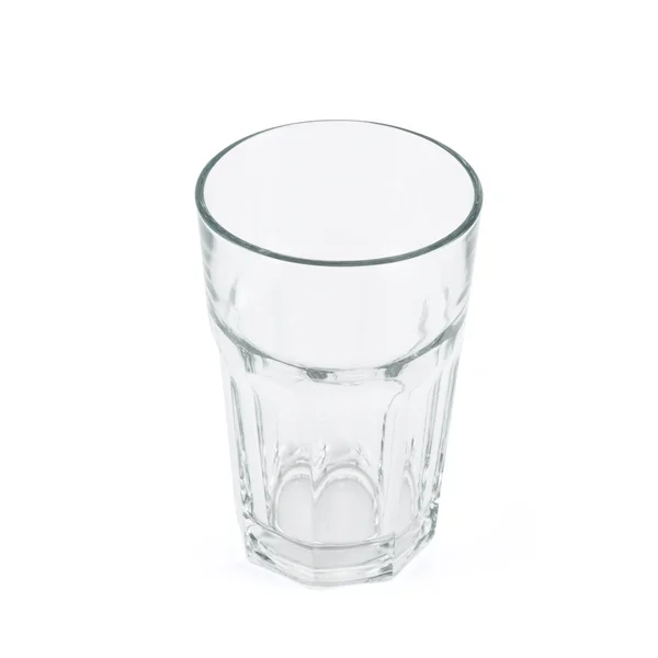 Glas drinkbeker op witte achtergrond — Stockfoto