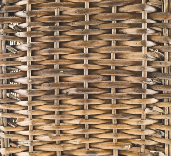 Wicker houten mandje textuur achtergrond — Stockfoto