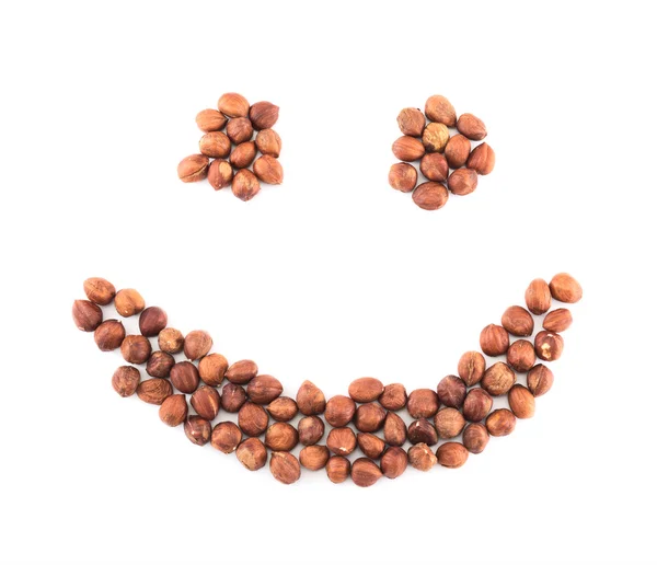 헤이즐넛 절연의 미소 모양 — 스톡 사진