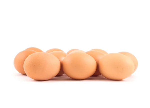 Bunch of eggs isolated — Stock Photo, Image