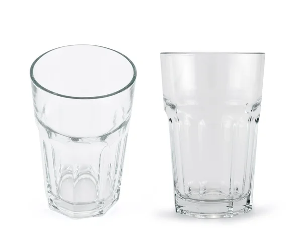 玻璃杯子喝白色背景 — 图库照片
