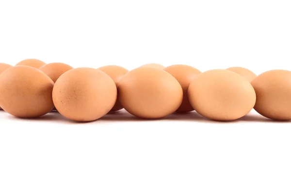 Brown egg background composition — Stock Photo, Image