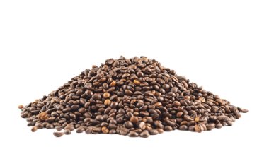 kahve çekirdekleri izole yığını
