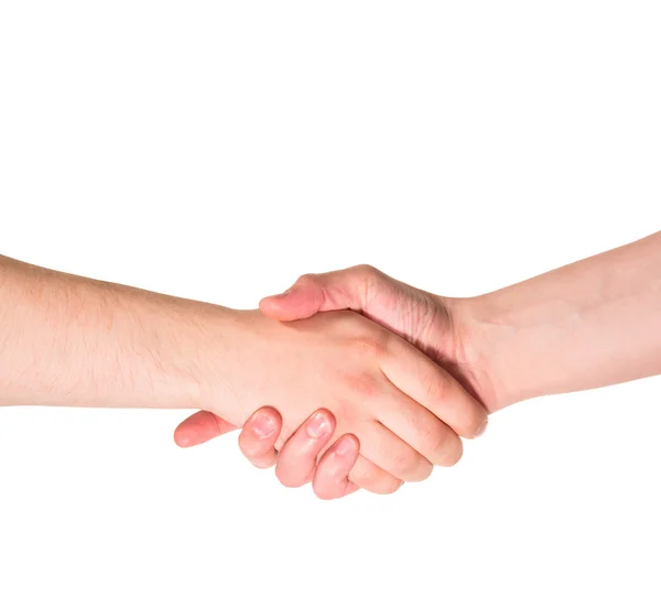 Handshake mão gesto isolado — Fotografia de Stock