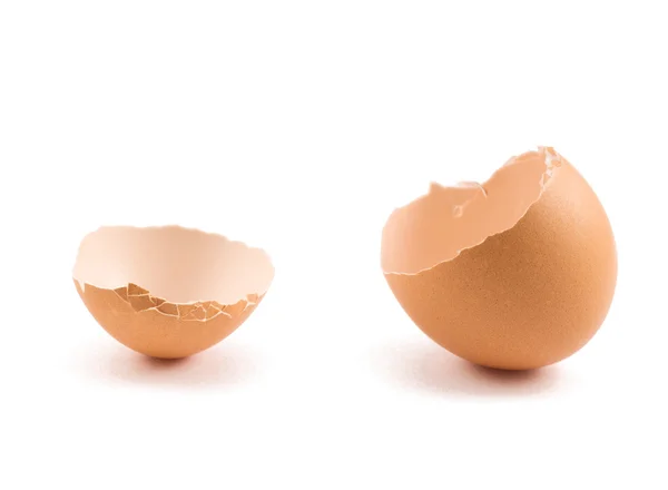 Egg shell cracked in two parts — Stock Photo, Image