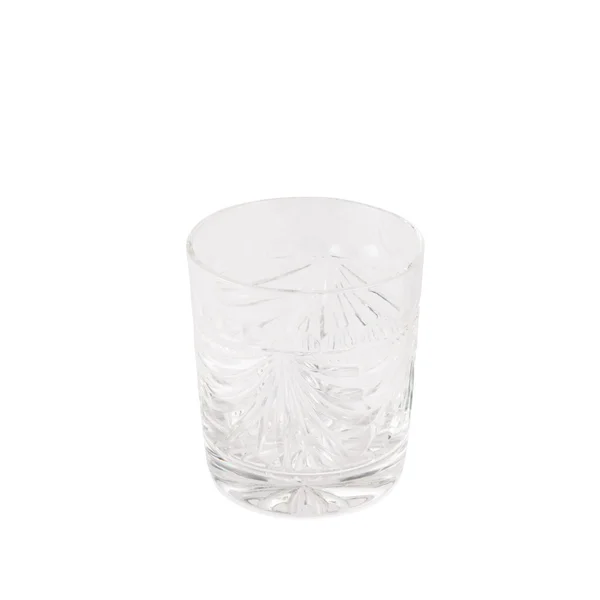 Crystal tumbler glass isolated — Stock Photo, Image