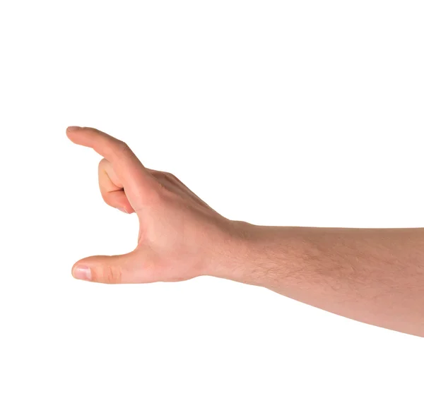 Showing a small size, hand gesture isolated — Stock Photo, Image