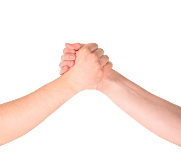 Arm wrestling composition isolated — Stock Photo, Image
