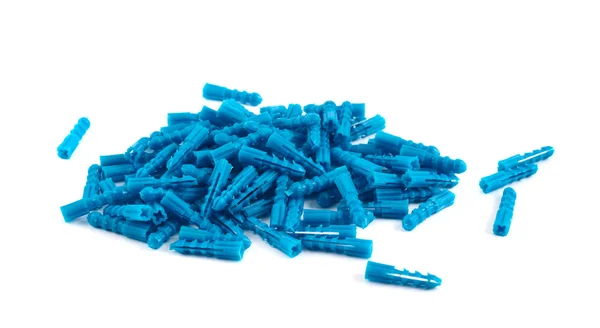 Plastic dowel pin pile isolated — Stock Photo, Image