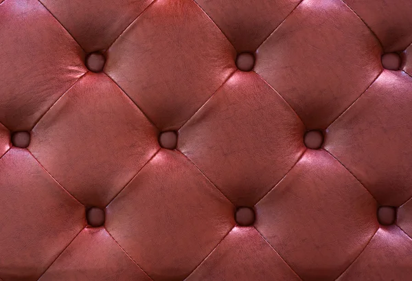 Red leather texture as background — Stock Photo, Image