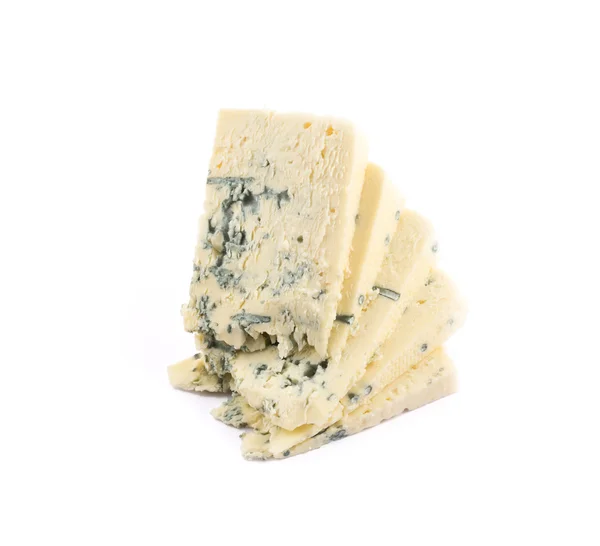 Danablue dinamarquês queijo azul isolado — Fotografia de Stock