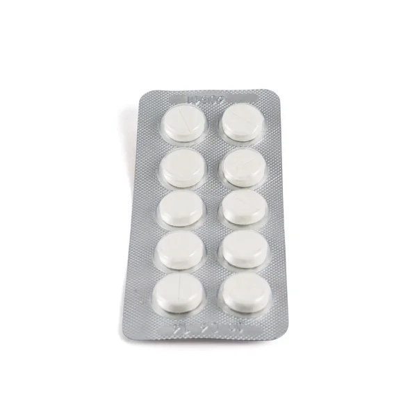 Blister bubble pack of pills isolated — Stock Photo, Image