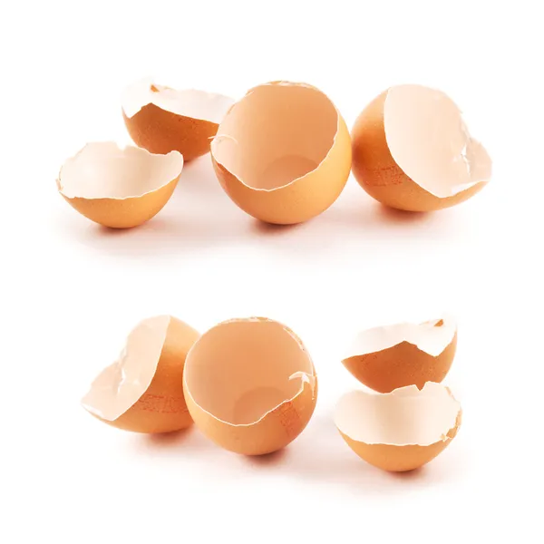 Composição quebrada da casca do ovo — Fotografia de Stock