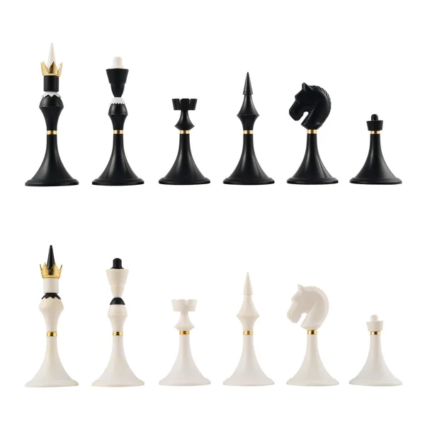 Set of chess figures isolated — Stock Photo, Image