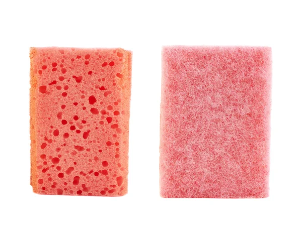 Kitchen sponge front and back view — Stock Photo, Image