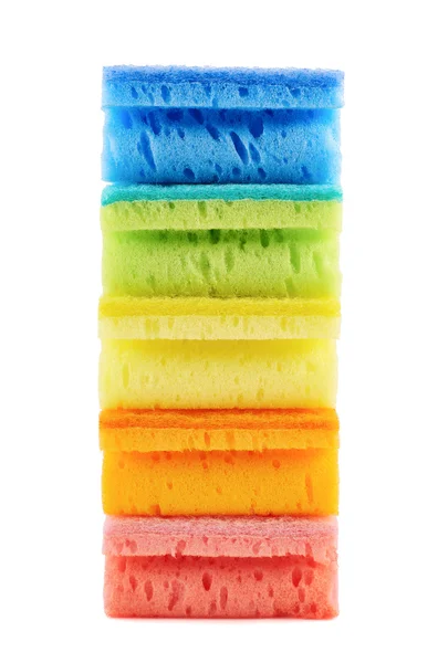 Pile of kitchen sponges — Stock Photo, Image