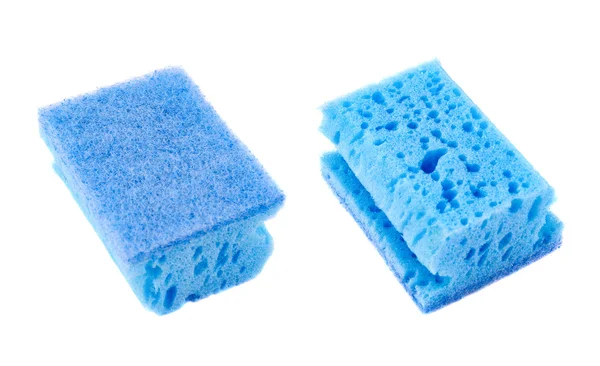 Kitchen sponge front and back view — Stock Photo, Image