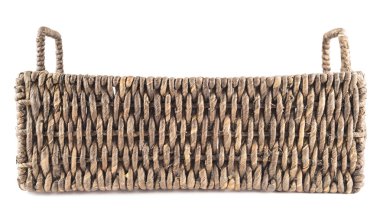 izole kahverengi hasır sepet