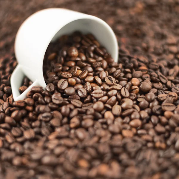 Ondiepe dof koffie achtergrond — Stockfoto
