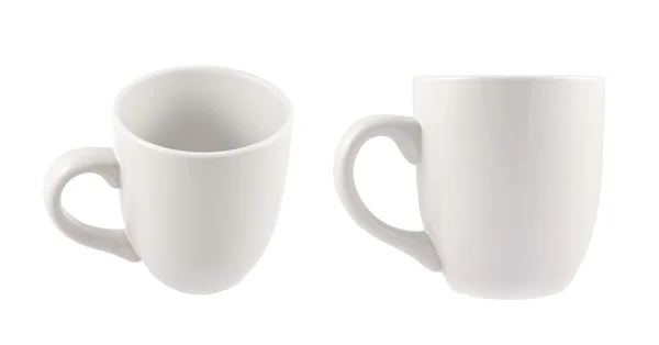 Taza de cerámica blanca aislada — Foto de Stock