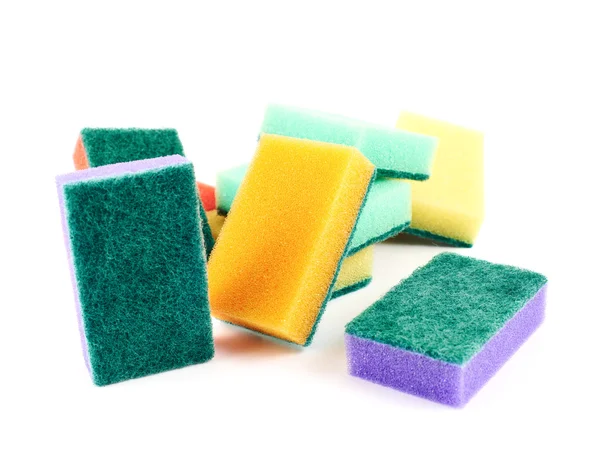 Colorful kitchen sponge composition — Stock Photo, Image