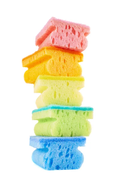 Pile of kitchen sponges — Stock Photo, Image