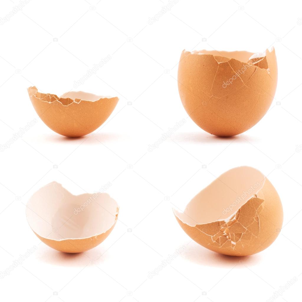 달걀 껍질 두 부분에 금이 — 스톡 사진 © exopixel 27446837