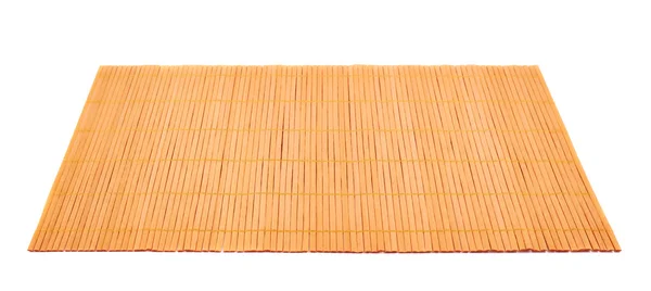 Bamboo straw serving mat isolated — Stock Photo, Image